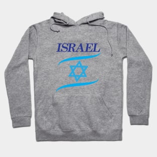 Happy Israel Independence Day Blue Star of David, Israeli flag Hoodie